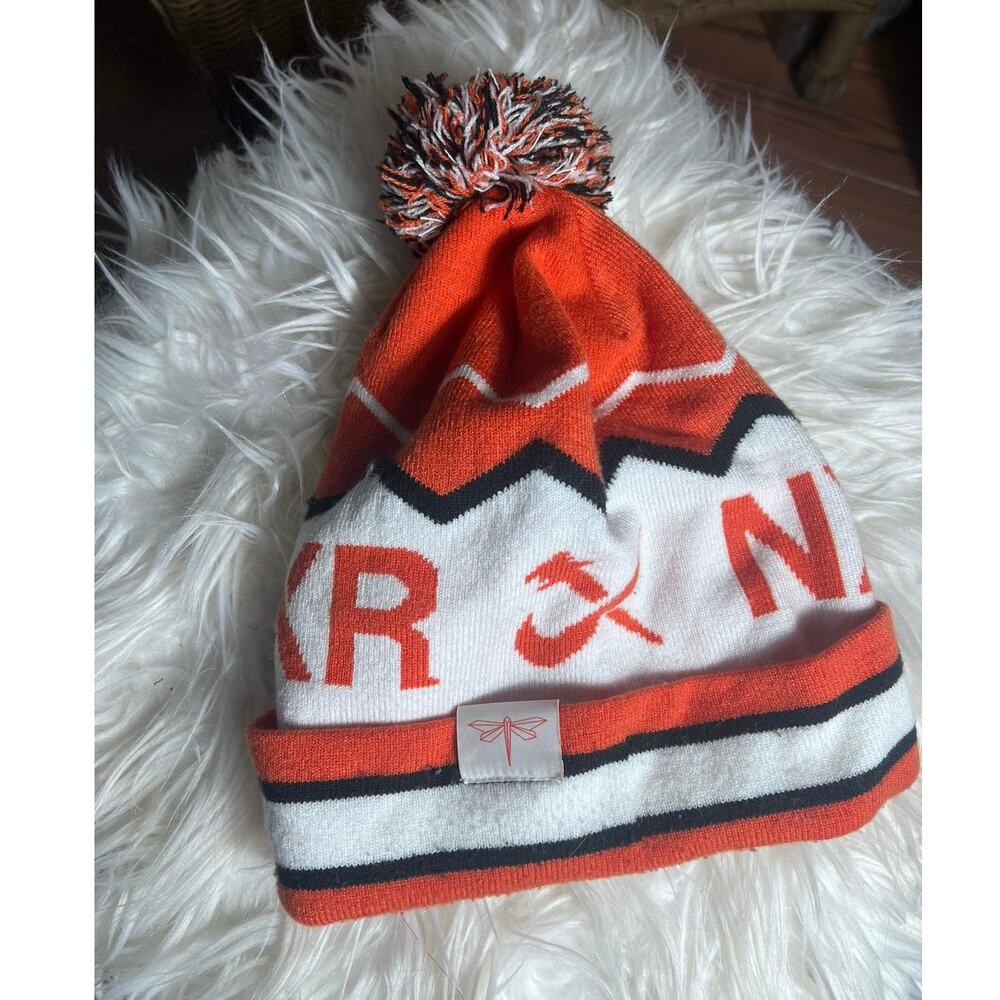 Nike NXR Cross Country Regional Beanie Hat Orange OSFM 1B7479 Ski Snowboard Snow - Picture 2 of 4